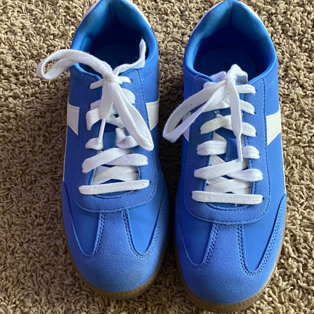 Blue and White Women Sneakers